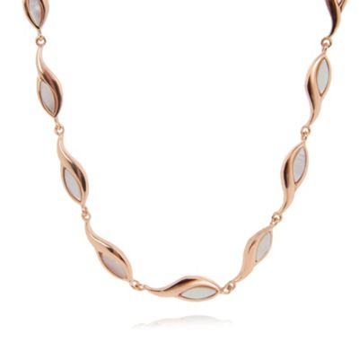 Rose gold vermeil and mother-of-pearl necklace